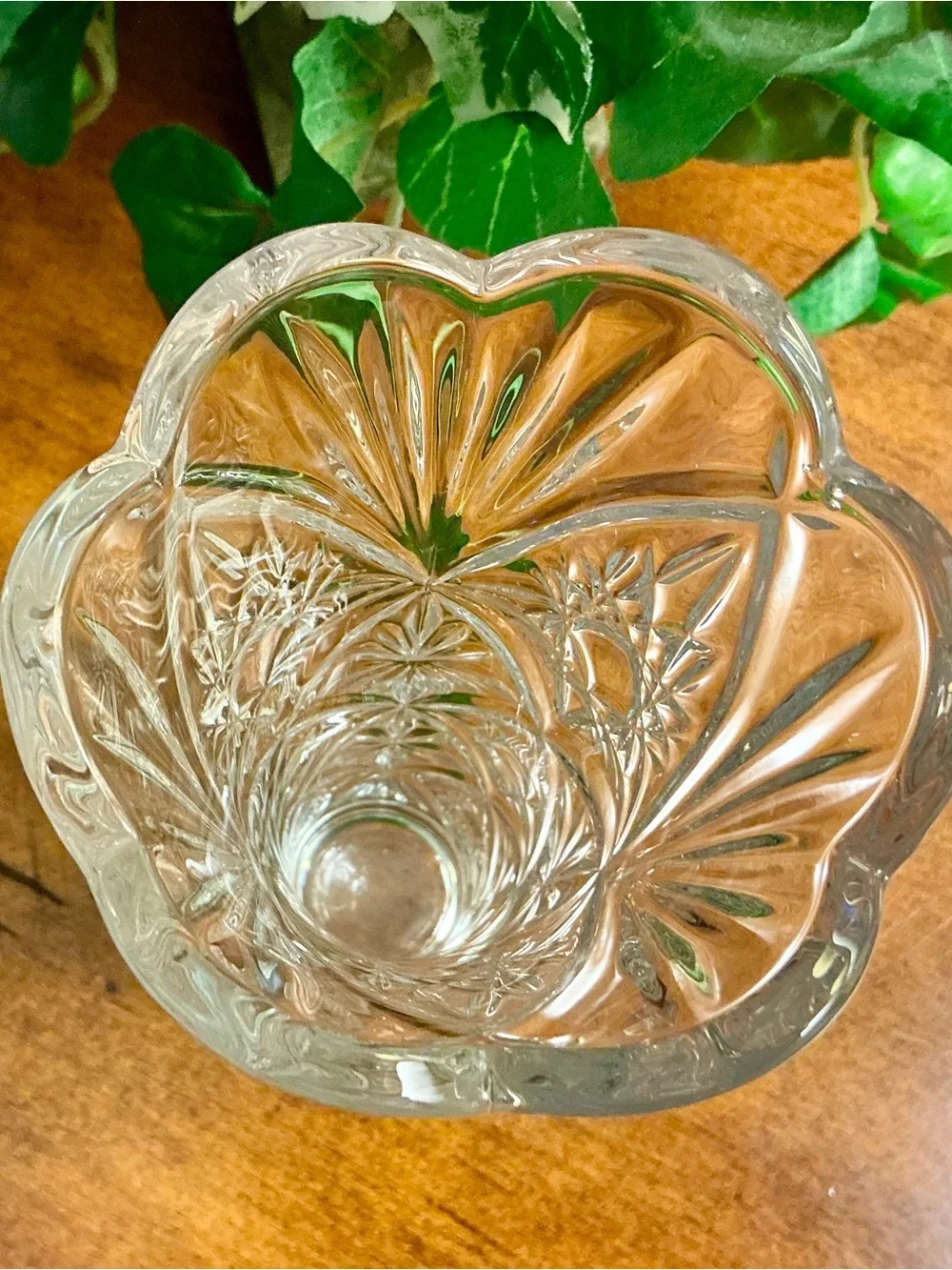 European Style Crystal Glass Lily Vase